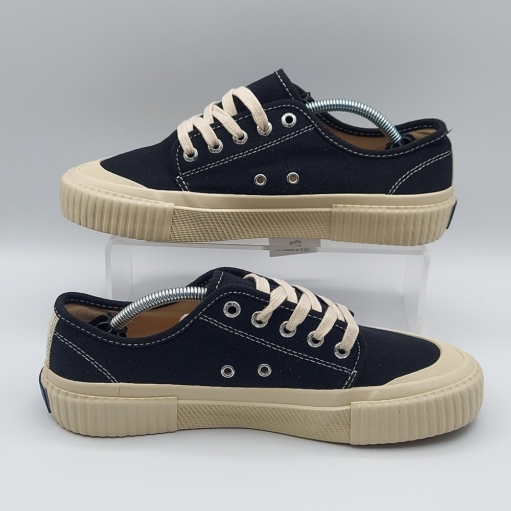 Guffy The Spicewood Black Low Top Cap Toe Canvas Sneaker Shoes Women's US 8.5 - Picture 4 of 14